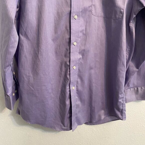 Ralph Lauren sz 16 (Black Label) Men's Non Iron Lavender Dress Shirt ub1-1 - Picture 3 of 9
